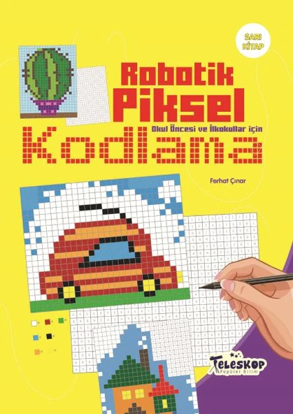 Robotik Piksel Kodlama Sarı Kitap ürün görseli