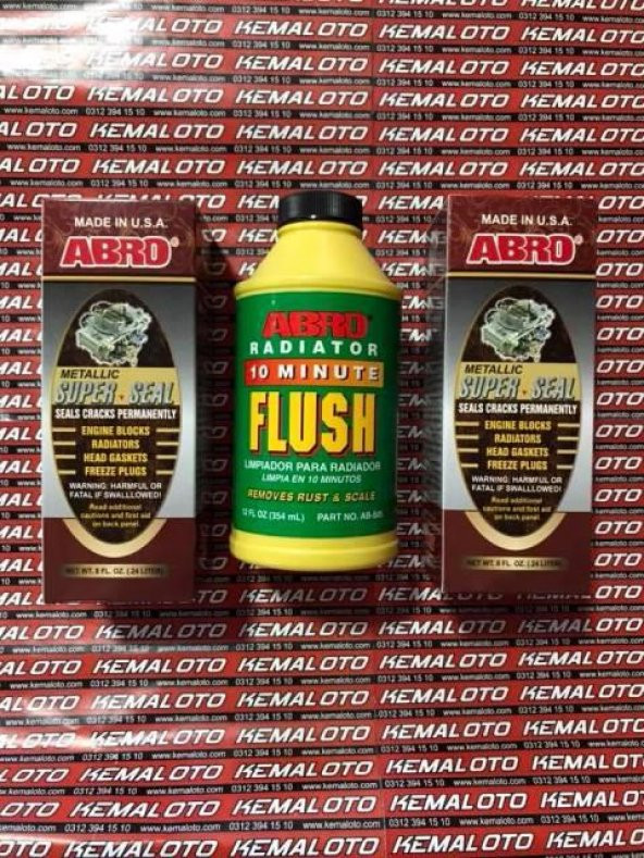 Abro Motor Blok Tıkayıcı Suya Yağ Karıştırma Set ORJİNAL