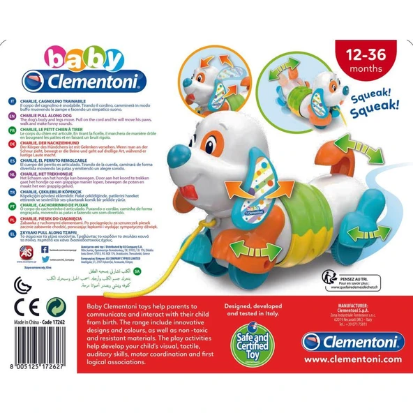 Baby Clementoni - Çek Çek Köpek 17262 - 4