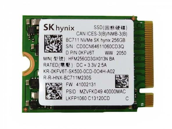 SK Hynix BC711 256GB 22x30 M.2 NVMe SSD