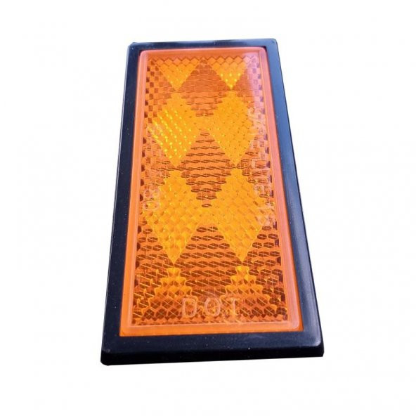 Dikdörtgen Reflektör Kare Reflektör Kedigözü Arka Reflektör Yapışkanlı - 3