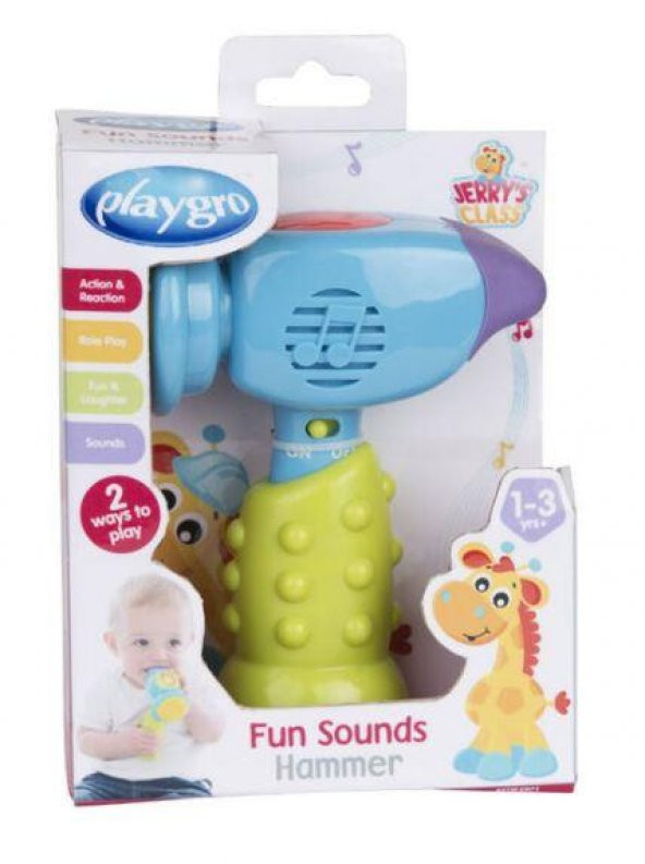 Playgro Komik Sesler Çekiç-Renkli 7729 - 2