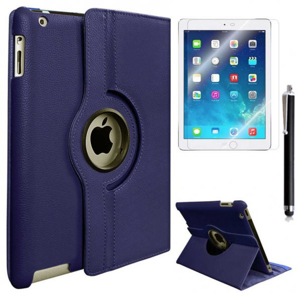 Apple iPad 2 3 4 Zore Dönebilen Standlı Tablet Kılıfı - 7