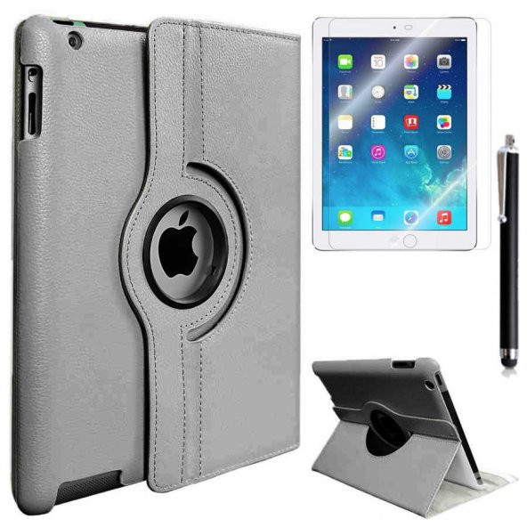 Apple iPad 2 3 4 Zore Dönebilen Standlı Tablet Kılıfı - 9