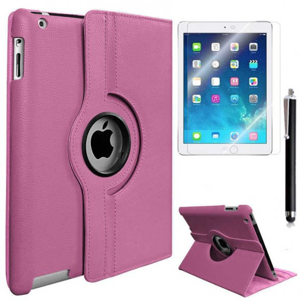 Apple iPad 2 3 4 Zore Dönebilen Standlı Tablet Kılıfı - 10