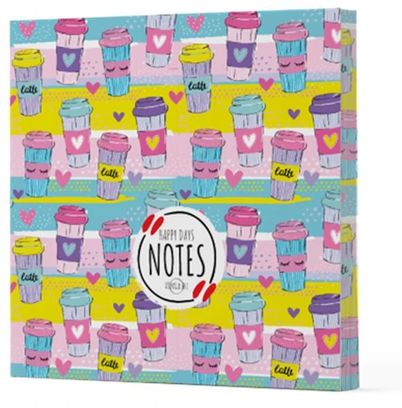 Kahve 10 - Çizgisiz Yan Boyamalı Defter