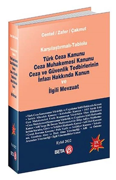 Türk Ceza Kanunu Ceza Muhakemesi Kanunu Ceza ve Güvenlik Tedbirlerinin İnfazı Hakkında Kanun ve İlgi ürün görseli 1