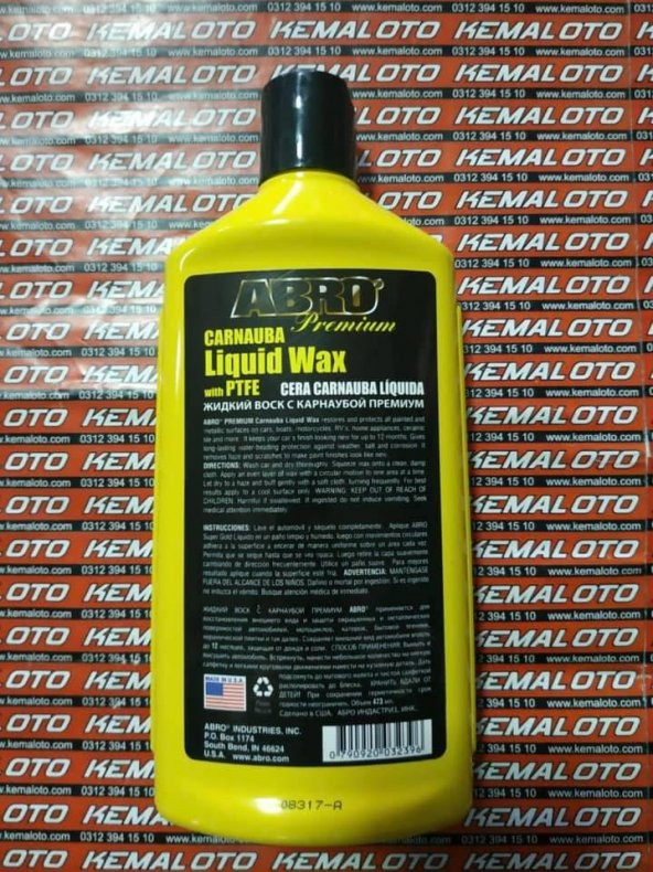 ABRO Carnauba Wax, Islak Görünüm Veren Wax - 2