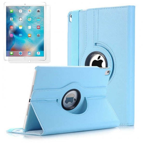 Apple iPad 9.7 2017 Zore Dönebilen Standlı Tablet Kılıfı - 5