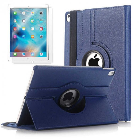 Apple iPad 9.7 2017 Zore Dönebilen Standlı Tablet Kılıfı - 7