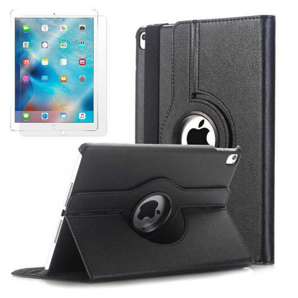 Apple iPad 9.7 2017 Zore Dönebilen Standlı Tablet Kılıfı - 10