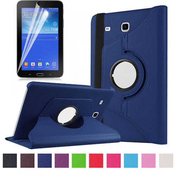 Galaxy Tab 3 Lite 7.0 T110 Zore Dönebilen Standlı Tablet Kılıfı - Resim 6
