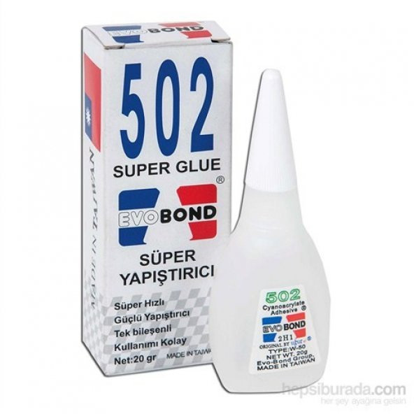 Evo Bond 502 Super Glue Süper Yapıştırıcı (Orjinal) 3426a