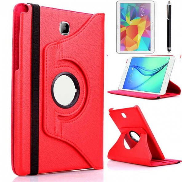 Galaxy Tab A T550 9.7 Zore Dönebilen Standlı Tablet Kılıfı - 4
