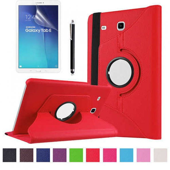 Galaxy Tab E T560 9.6 Zore Dönebilen Standlı Tablet Kılıfı - Resim 2