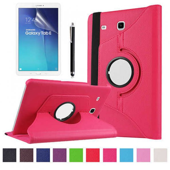 Galaxy Tab E T560 9.6 Zore Dönebilen Standlı Tablet Kılıfı - Resim 3
