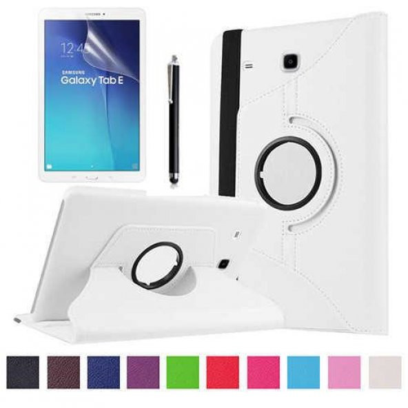Galaxy Tab E T560 9.6 Zore Dönebilen Standlı Tablet Kılıfı - Resim 6