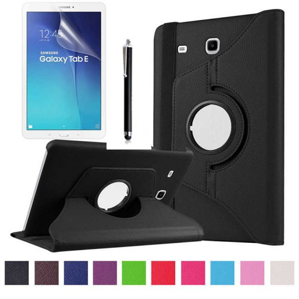 Galaxy Tab E T560 9.6 Zore Dönebilen Standlı Tablet Kılıfı - Resim 9