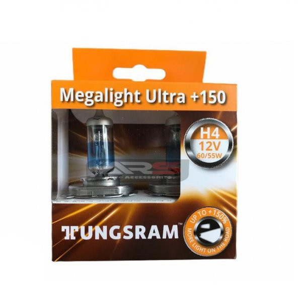 Tungsram H4 Megalight Ultra 150 Artırımlı