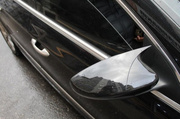 VW Passat CC Batman Yarasa ayna Kapağı 2012 2017 piano Black - 2