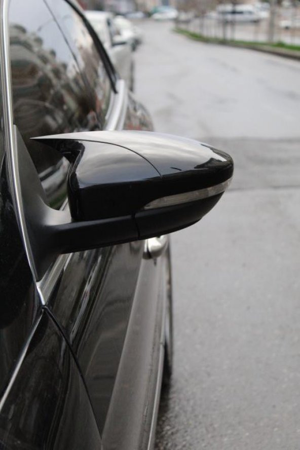 VW Passat CC Batman Yarasa ayna Kapağı 2012 2017 piano Black - 4