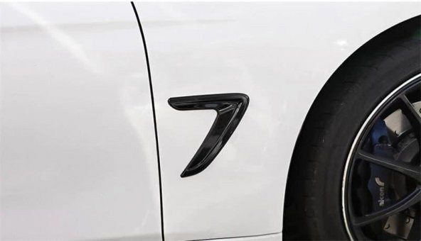 BMW Tipi Çamurluk rüzgarlık Venti Sağ Sol Piano black Plastik Havalandırma universal çamurluk venti - 5