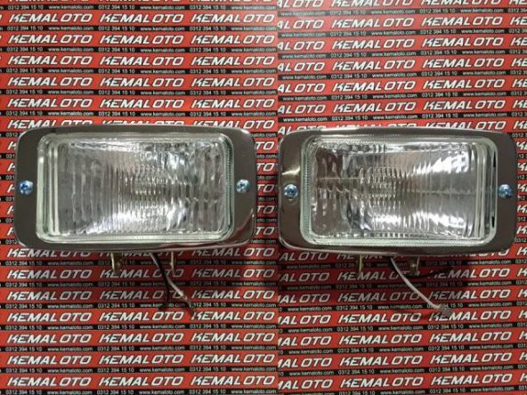 Dikdörtgen Sis Lambası Beyaz Metal 14.5cm x 8cm - 3