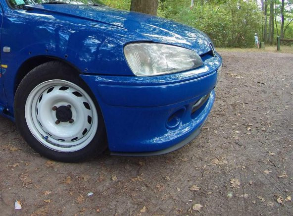Peugeot 106 uyumlu ÇUPRA Ön Tampon Lipi Cupra Lip 3 Parça - 2