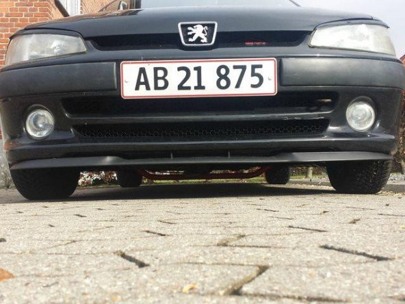 Peugeot 106 uyumlu ÇUPRA Ön Tampon Lipi Cupra Lip 3 Parça - 3