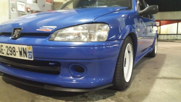 Peugeot 106 uyumlu ÇUPRA Ön Tampon Lipi Cupra Lip 3 Parça - 4