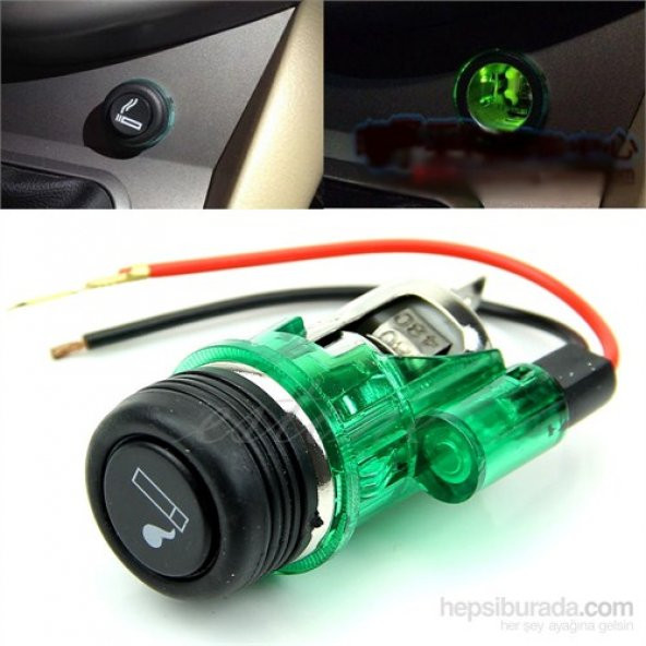 Universal Komple Çakmak Işıklı Oto Çakmağı Çakmaklık