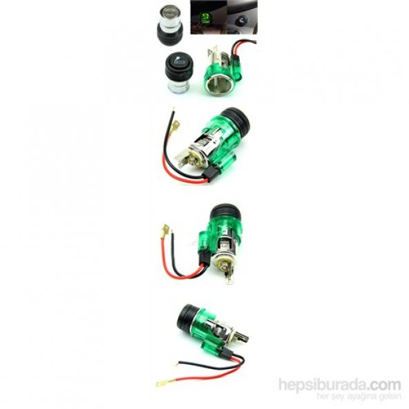 Universal Komple Çakmak Işıklı Oto Çakmağı Çakmaklık - 2