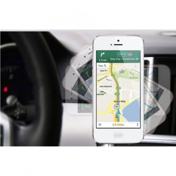 Mıknatıslı Kalorifere Takılan Araç Cep Telefon Tutucu Tutacağı - 6