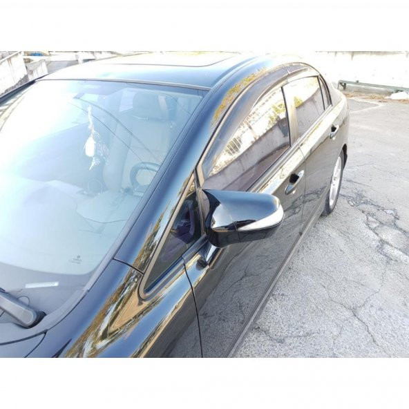 Honda Civic FD6 Batman Yarasa Ayna Kapağı 2006 - 2011 Piano Black