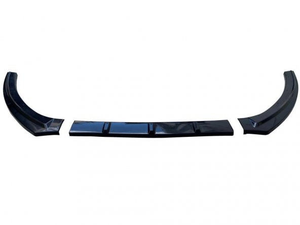 Volkswagen Jetta Mk6 için Ön Tampon 3 Parça Lip 2010-2018 Siyah - 4