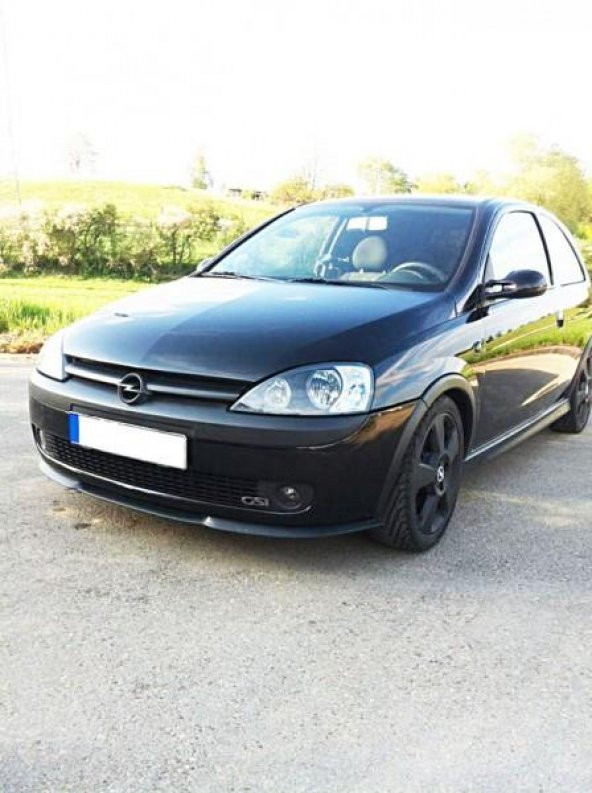 Opel Corsa C uyumlu ÇUPRA  Ön Tampon Lipi Cupra Lip 3 Parça - Resim 3