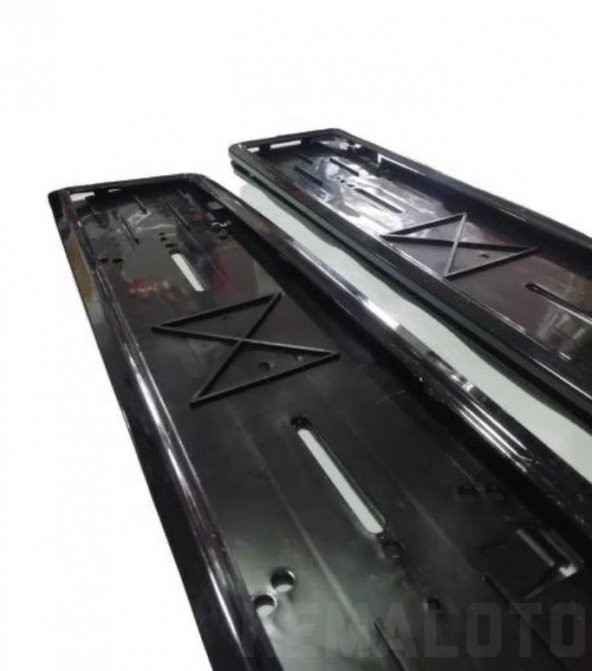 Siyah Plakalık Piano Black Plakalık 1 Takım 2 Adet