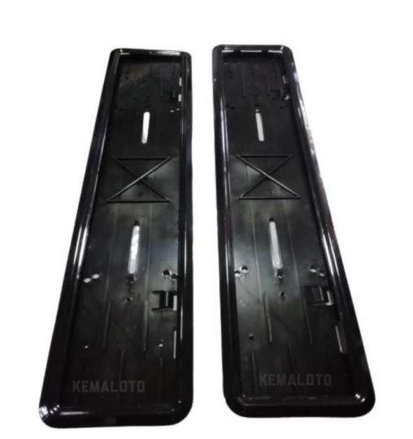 Siyah Plakalık Piano Black Plakalık 1 Takım 2 Adet - 3