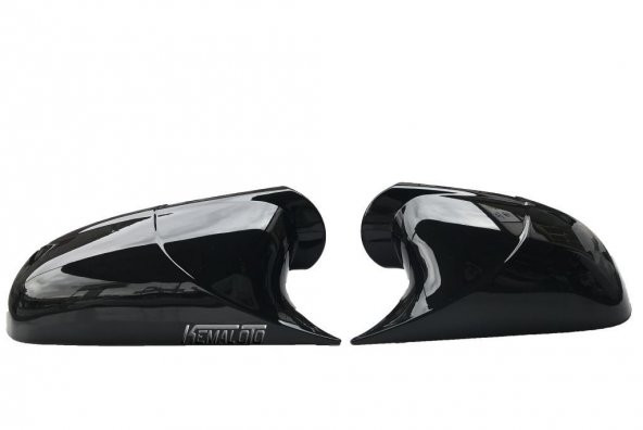 Volkswagen Bora Batman Yarasa Ayna Kapağı 1998 - 2006 Piano Black Sağ Sol 2 Adet - 4