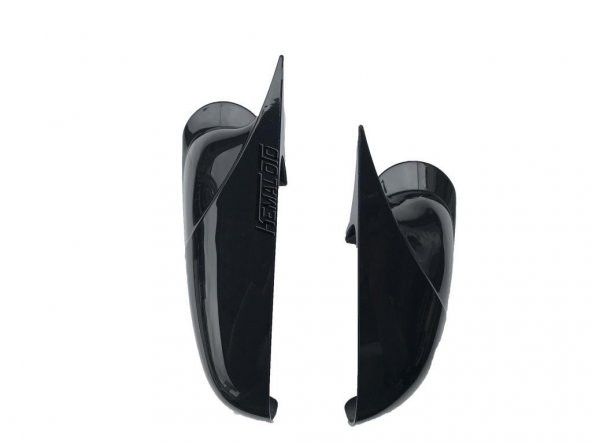 Volkswagen Bora Batman Yarasa Ayna Kapağı 1998 - 2006 Piano Black Sağ Sol 2 Adet - 5