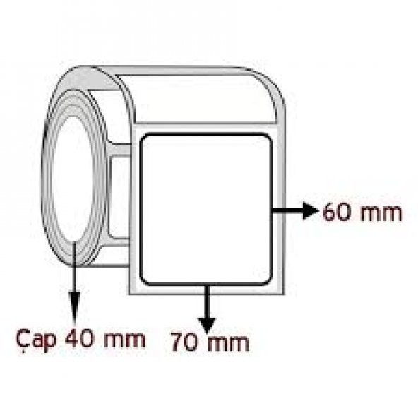 BARKOD ETİKETİ EKO TERMAL KUŞE 1 ADET FİYATI 500 SARIM 60X70 - Resim 2