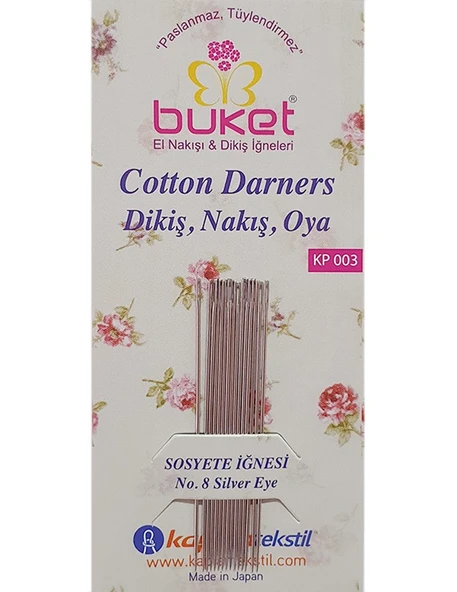 Buket Dikiş, Nakış ve Oya İğnesi - 15 Adet - KP003 - 1
