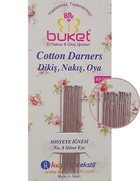 Buket Dikiş, Nakış ve Oya İğnesi - 15 Adet - KP003 - 2