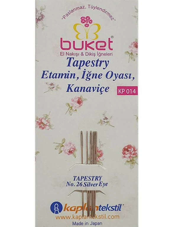 Buket Etamin, İğne Oyası ve Kanaviçe İğnesi - 6 Adet - KP014