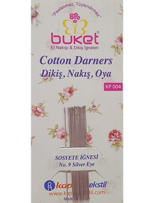 Buket Dikiş, Nakış, Oya ve Sosyete İğnesi - 15 Adet - KP004