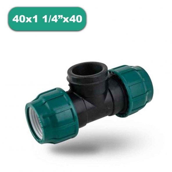 POELSAN DİŞİ KABLİN TE 40x1 1/4"x40  İÇTEN DİŞLİ KAPLİN TE KANGAL BORU EKLEME TE SULAMA BORUSU KAPLİN TE ürün görseli 1