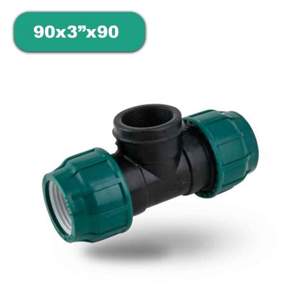 POELSAN DİŞİ KABLİN TE 90x3"x90 İÇTEN DİŞLİ KAPLİN TE KANGAL BORU EKLEME TE SULAMA BORUSU KAPLİN TE ürün görseli 1