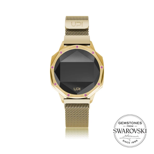 Upwatch Iconic Gold Le Set with Swarovski Topaz Loop Band Bayan Kol Saati - 2