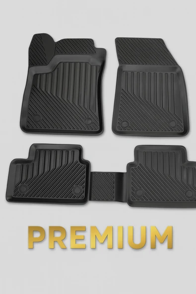 Black Gold Renault Megane 4 Uyumlu 3D Havuzlu Oto Paspas – Premium Seri - Resim 3