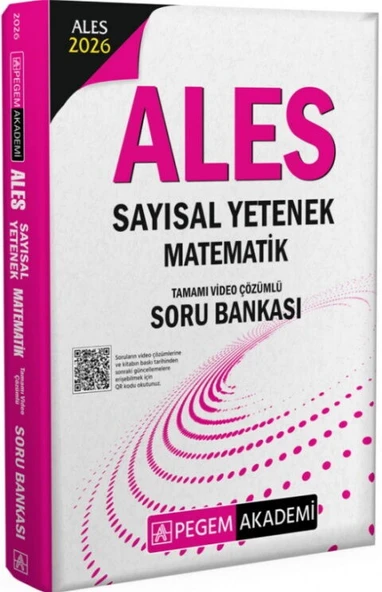 Pegem Yayınları 2026 ALES Sayısal Yetenek Matematik Tamamı Video Çözümlü Soru Bankası - 2